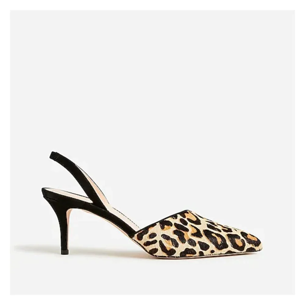 J. Crew Leopard Print Heels - Picture 3 of 5